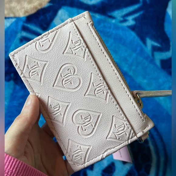 NWT Juicy Couture Glitz Out Tab Elongated CC Bifold Wallet Pink Clay - Picture 6 of 12
